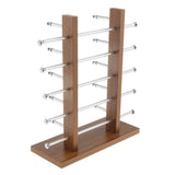 Maxbell Maxbell Sunglasses Display Stand Glass Eyewear Storage Rack for 10Pairs Black Wood