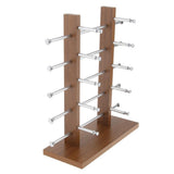 Maxbell Maxbell Sunglasses Display Stand Glass Eyewear Storage Rack for 10Pairs Black Wood