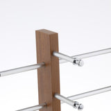 Maxbell Maxbell Sunglasses Display Stand Glass Eyewear Storage Rack for 10Pairs Black Wood