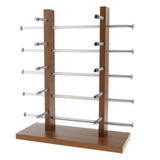 Maxbell Maxbell Sunglasses Display Stand Glass Eyewear Storage Rack for 10Pairs Black Wood