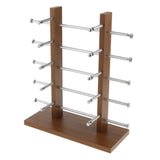 Maxbell Maxbell Sunglasses Display Stand Glass Eyewear Storage Rack for 10Pairs Black Wood
