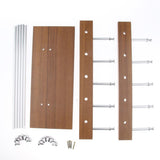 Maxbell Maxbell Sunglasses Display Stand Glass Eyewear Storage Rack for 10Pairs Black Wood