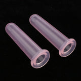 Maxbell Maxbell 2pcs Silicone Face Eye Anti Cellulite Massage Vacuum Cupping Cups Set Pink