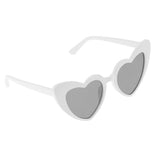 Maxbell Maxbell Heart Shaped Sunglasses Women Party Eyewear Eyeglasses Fashion Shades White