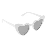 Maxbell Maxbell Heart Shaped Sunglasses Women Party Eyewear Eyeglasses Fashion Shades White