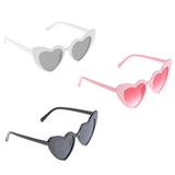 Maxbell 2 Pair Heart Shaped Sunglasses Women Party Eyewear Eyeglasses Fashion Shades
