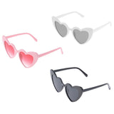 Maxbell 2 Pair Heart Shaped Sunglasses Women Party Eyewear Eyeglasses Fashion Shades
