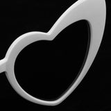 Maxbell Maxbell Heart Shaped Sunglasses Women Party Eyewear Eyeglasses Fashion Shades White