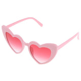 Maxbell Maxbell Heart Shaped Sunglasses Women Party Eyewear Eyeglasses Fashion Shades Pink
