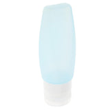 Maxbell Maxbell Silicone Squeezable Empty Lotion Shampoo Makeup Bottle 78ml Light Blue