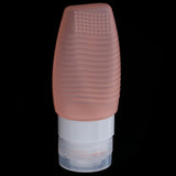 Maxbell Maxbell Silicone Squeezable Empty Lotion Shampoo Makeup Bottle 48ml Light Orange