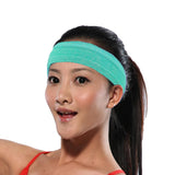 Maxbell Maxbell Unisex Sports Yoga Headband Wrap Gym Fitness Elastic Sweatband Grass Green