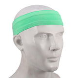 Maxbell Maxbell Unisex Sports Yoga Headband Wrap Gym Fitness Elastic Sweatband Grass Green