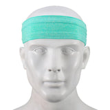 Maxbell Maxbell Unisex Sports Yoga Headband Wrap Gym Fitness Elastic Sweatband Green