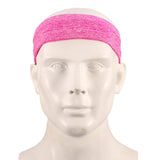 Maxbell Maxbell Unisex Sports Yoga Headband Wrap Gym Fitness Elastic Sweatband Rose Red