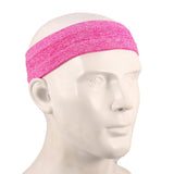 Maxbell Maxbell Unisex Sports Yoga Headband Wrap Gym Fitness Elastic Sweatband Rose Red