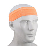 Maxbell Maxbell Unisex Sports Yoga Headband Wrap Gym Fitness Elastic Sweatband Orange