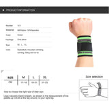 Maxbell Adjustable Compression Wrist Support Brace for Basketball Weightlifting L