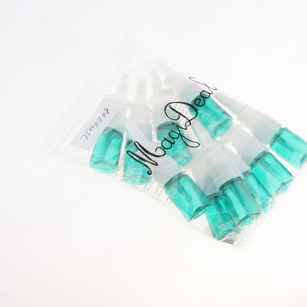 Maxbell Maxbell 10Pcs 5ml Portable Empty Refillable Nasal Spray Bottles Home & Travel  Green