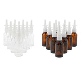 Maxbell Maxbell 10 Pieces 30ml Empty Glass Nasal Spray Bottle Fine Mist Vials Sprayer Brown