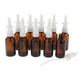 Maxbell Maxbell 10 Pieces 30ml Empty Glass Nasal Spray Bottle Fine Mist Vials Sprayer Brown