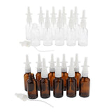 Maxbell Maxbell 10 Pieces 30ml Empty Glass Nasal Spray Bottle Fine Mist Vials Sprayer Brown