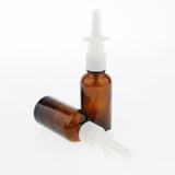 Maxbell Maxbell 10 Pieces 30ml Empty Glass Nasal Spray Bottle Fine Mist Vials Sprayer Brown