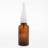 Maxbell Maxbell 10 Pieces 30ml Empty Glass Nasal Spray Bottle Fine Mist Vials Sprayer Brown