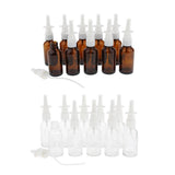 Maxbell Maxbell 10 Pieces 30ml Empty Glass Nasal Spray Bottle Fine Mist Vials Sprayer Brown