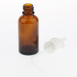 Maxbell Maxbell 10 Pieces 30ml Empty Glass Nasal Spray Bottle Fine Mist Vials Sprayer Brown