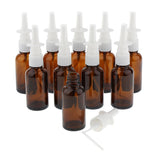 Maxbell Maxbell 10 Pieces 30ml Empty Glass Nasal Spray Bottle Fine Mist Vials Sprayer Brown