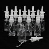 Maxbell Maxbell 10 Pieces 30ml Empty Glass Nasal Spray Bottle Fine Mist Vials Sprayer Clear