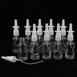Maxbell Maxbell 10 Pieces 30ml Empty Glass Nasal Spray Bottle Fine Mist Vials Sprayer Clear