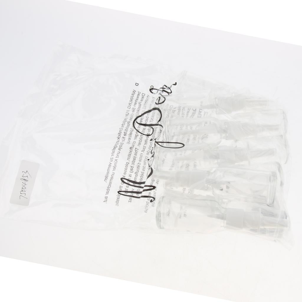 Maxbell Maxbell 10 Pieces 30ml Empty Glass Nasal Spray Bottle Fine Mist Vials Sprayer Clear