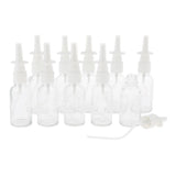 Maxbell Maxbell 10 Pieces 30ml Empty Glass Nasal Spray Bottle Fine Mist Vials Sprayer Clear