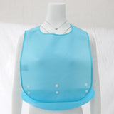 Maxbell 2 Pcs Meals Clothing Protector Bibs Disability Aid Apron with PE Pocket Blue