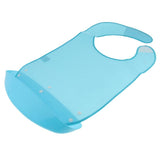 Maxbell 2 Pcs Meals Clothing Protector Bibs Disability Aid Apron with PE Pocket Blue