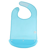 Maxbell 2 Pcs Meals Clothing Protector Bibs Disability Aid Apron with PE Pocket Blue