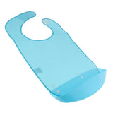 Maxbell 2 Pcs Meals Clothing Protector Bibs Disability Aid Apron with PE Pocket Blue