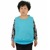 Maxbell 2 Pcs Meals Clothing Protector Bibs Disability Aid Apron with PE Pocket Blue