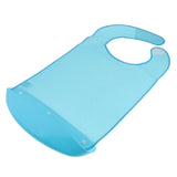 Maxbell 2 Pcs Meals Clothing Protector Bibs Disability Aid Apron with PE Pocket Blue
