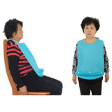 Maxbell 2 Pcs Meals Clothing Protector Bibs Disability Aid Apron with PE Pocket Blue