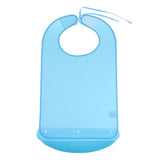 Maxbell 2 Pcs Meals Clothing Protector Bibs Disability Aid Apron with PE Pocket Blue
