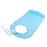 Maxbell 2 Pcs Meals Clothing Protector Bibs Disability Aid Apron with PE Pocket Blue
