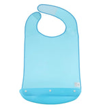 Maxbell 2 Pcs Meals Clothing Protector Bibs Disability Aid Apron with PE Pocket Blue