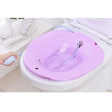 Maxbell Maxbell Toilet Sitz Bath Tub Hip Basin with Flusher for Pregnant Hemorrhoids Purple