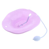 Maxbell Maxbell Toilet Sitz Bath Tub Hip Basin with Flusher for Pregnant Hemorrhoids Purple