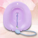 Maxbell Maxbell Toilet Sitz Bath Tub Hip Basin with Flusher for Pregnant Hemorrhoids Purple