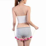 Maxbell Maxbell Pink Neck Back Shoulder Trigger Point Massage Roller Rope Massager Rolling Balls Tool