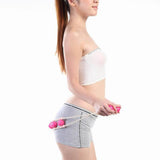 Maxbell Maxbell Pink Neck Back Shoulder Trigger Point Massage Roller Rope Massager Rolling Balls Tool